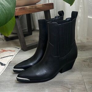 Marc Fisher Black Pryce Ankle Boots